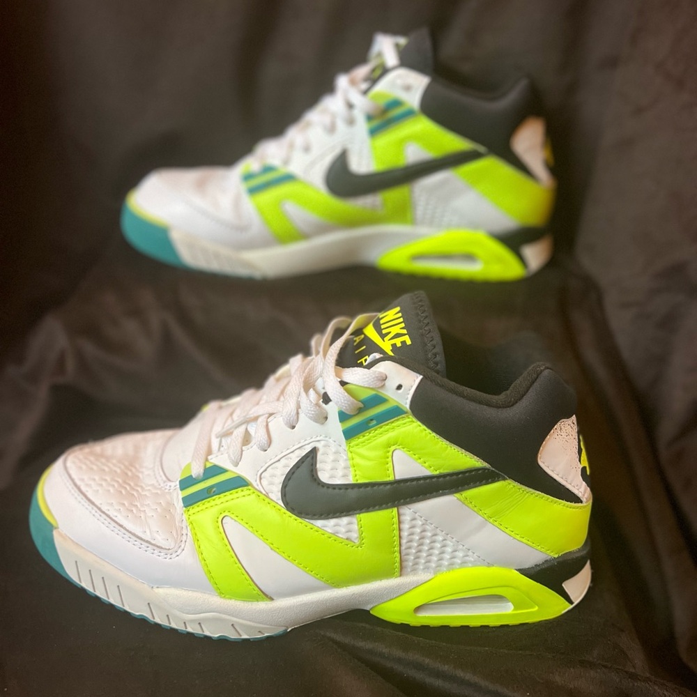 Men’s Nike Air Tech Challenge III,  sneaker, neon green and black